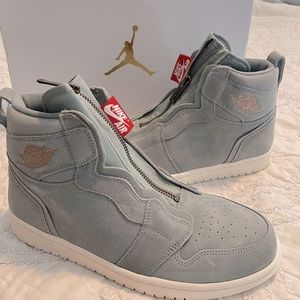Womens Air Jordan 1 Retro High Zip. ‘Mica Green’ Size 9 NWT